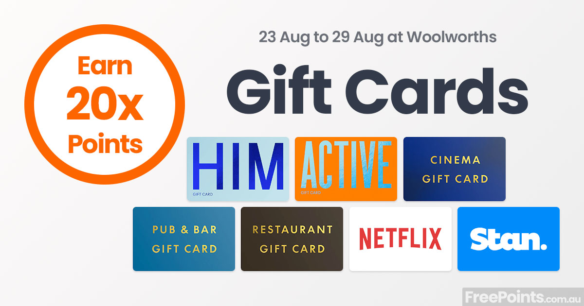 20x Everyday Rewards Points On Apple Gift Cards Woolworths, 42% OFF